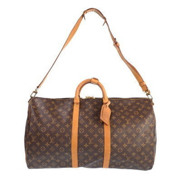 Louis Vuitton Monogram Keepall Bandouliere Travel Boston Bag - Picture 1 of 8